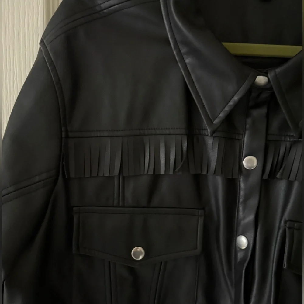 For Love And Lemons Afton Faux  Leather Jacket - Picture 4 of 8